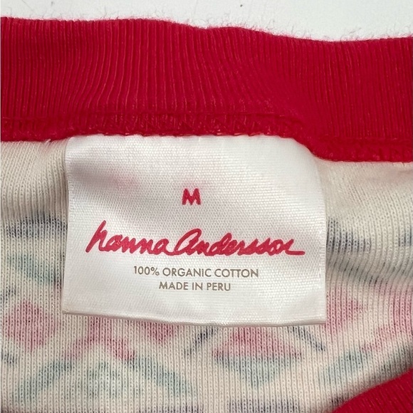 HANNA ANDERSSON Adult Unisex Long John Pajama Set Size Medium - Picture 4 of 9